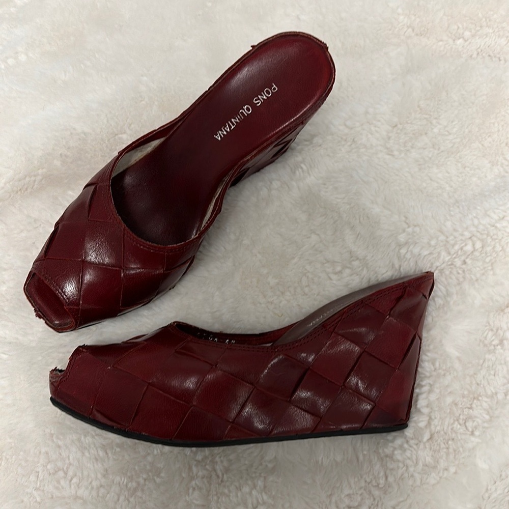 Pons Quintana Leather Wedges